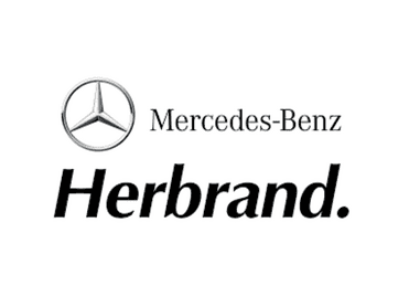 Logo von Mercedes-Benz mit dem Schriftzug „Herbrand.“ darunter.