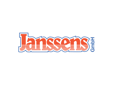 Logo der Janssens GmbH in rot und blau mit geschwungenem Schriftzug auf weißem Hintergrund.