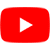 Spielsymbol eines roten YouTube-Play-Buttons auf weißem Hintergrund.